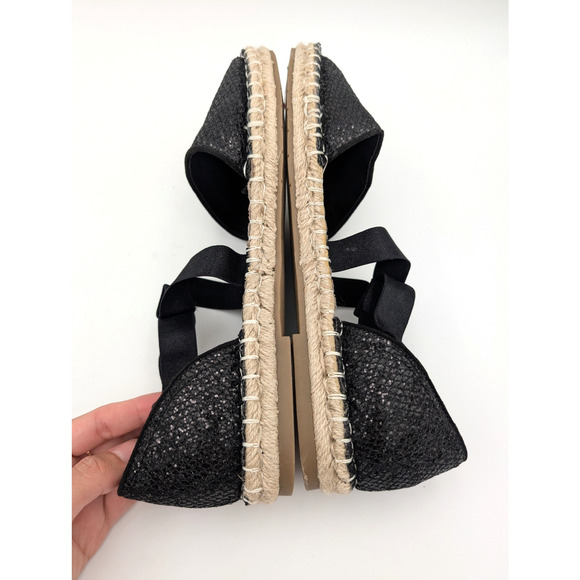 Kenneth Cole Reaction Luna Espadrille Flats Women's Black Size US6 - Picture 6 of 12